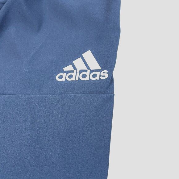 ADIDAS Golf Men's XL Blue Full Front Zip Jacket Pockets Stretch Cuffs Drawstring - Picture 4 of 13